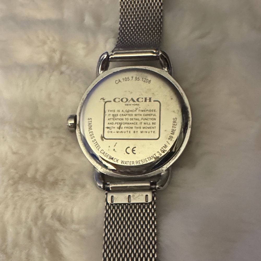 Coach Silver Watch With Logo Pattern - image 5